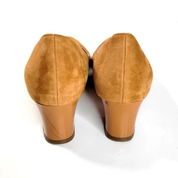 Cole Haan Womens Low block Heel Pumps Suede Size US 7B - Picture 12 of 15